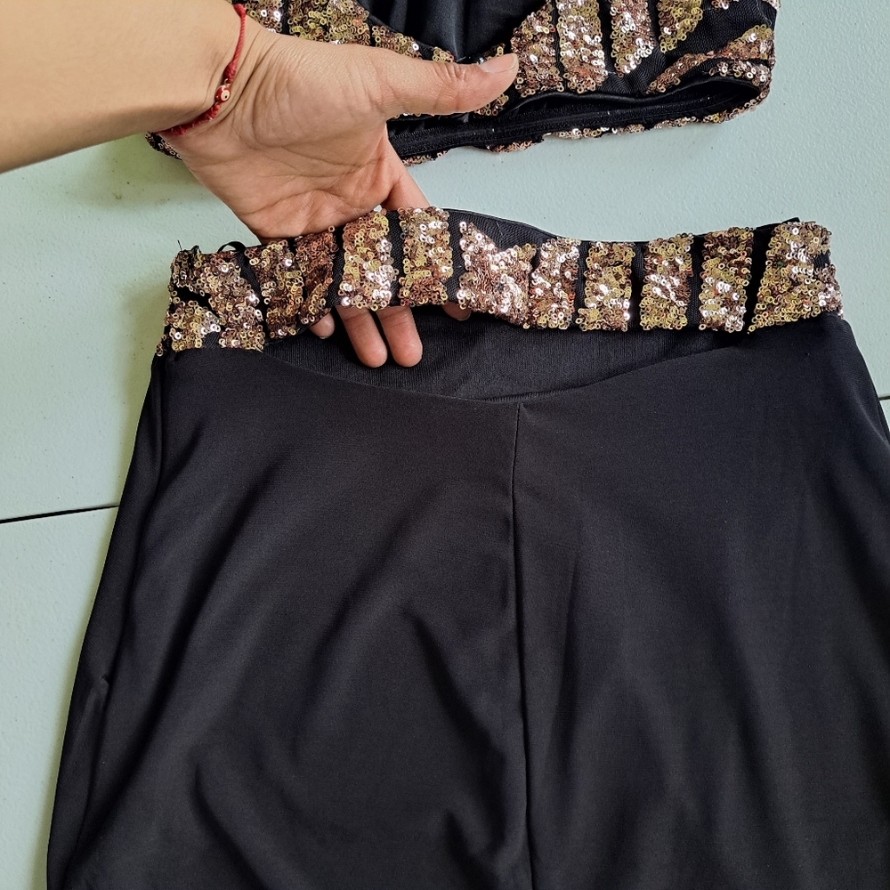 Fiesta Fashion Rose Gold Sequin 2 piece set - Picture 6 of 9